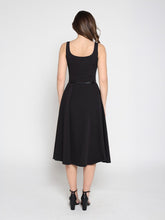 Load image into Gallery viewer, Buckle Belted Square Neck  A-Line Sleeveless Dress

