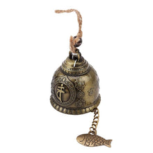 Load image into Gallery viewer, Buddha Statue Pattern Bell Blessing Feng Shui Hanging Ornament Wind Chime For Good Luck Fortune Home Car Hanging Decor Gift Crafts
