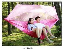 Load image into Gallery viewer, Bug-Free Camp Hammock: Serene Outdoor Relaxation with Mosquito Protection for Two
