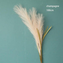 Load image into Gallery viewer, Bulrush Artificial Pampas Grass Phragmites 100cm Popular Natural Dried Small Pampas Grass For Wedding Flower Bunch Floor Vase Filler for Living Room Kitchen Decor
