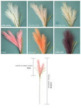 Load image into Gallery viewer, Bulrush Artificial Pampas Grass Phragmites 100cm Popular Natural Dried Small Pampas Grass For Wedding Flower Bunch Floor Vase Filler for Living Room Kitchen Decor
