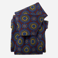 Load image into Gallery viewer, La Vigna - Printed Wool &amp; Silk Tie - Burgundy

