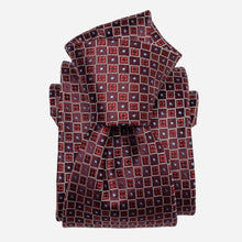 Load image into Gallery viewer, Ravenna - Silk Jacquard Tie - Burgundy
