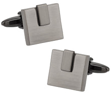 Load image into Gallery viewer, Burnished Silver Cufflinks
