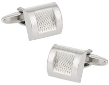 Load image into Gallery viewer, Burnout Silver Cufflinks
