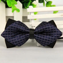 Load image into Gallery viewer, Business Black Golden Butterfly Men Bowtie Luxury Double Layer Pointed Classic Bow Tie Lovely Men Gift For Office And Meetings
