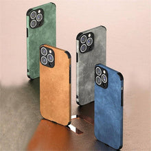 Load image into Gallery viewer, Business Iphone PU Leather Phone Case For iPhone 13 12 11 14 Pro Max Mini XR XS X Luxury Silicone Shockproof Soft Cover Ultra Thin Slim Leather Case Anti-Scratch Hard Back Cover for iPhone
