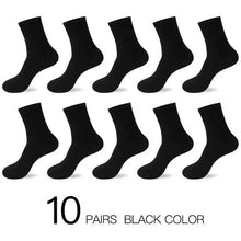 Load image into Gallery viewer, Business Simple White Cotton Socks 10 Pairs Men Breathable Socks Spring Summer Socks for Men Heavy Duty Reinforced Cotton Socks For Men
