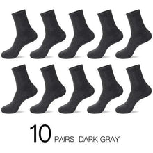 Load image into Gallery viewer, Business Simple White Cotton Socks 10 Pairs Men Breathable Socks Spring Summer Socks for Men Heavy Duty Reinforced Cotton Socks For Men
