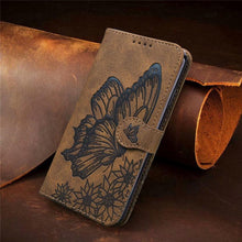 Load image into Gallery viewer, Butterfly Leather Flip Cover For iPhone 14  X XS XR 13 12 11 Pro Max 12 MINI Phone Wallet Case PU Leather Wallet Case Butterfly Flower Pattern Design Magnetic Flip Case Shockproof Protective Cover

