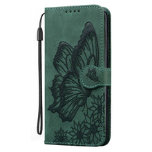 Load image into Gallery viewer, Butterfly Leather Flip Cover For iPhone 14  X XS XR 13 12 11 Pro Max 12 MINI Phone Wallet Case PU Leather Wallet Case Butterfly Flower Pattern Design Magnetic Flip Case Shockproof Protective Cover
