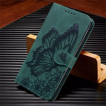 Load image into Gallery viewer, Butterfly Leather Flip Cover For Xiaomi Mi11 Redmi Note 9T 9 9A 9S 8 Pro 8A POCO X3 NFC M3 F3 10 Pro Lite Phone Wallet Book Case Retro Leather Flip Magnetic Mobile Phone Case

