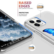 Load image into Gallery viewer, Butterfly Soft Clear Protection Case For iPhone Soft Cover For iPhone 11 12 13 14 Pro Max Mini Crystal Clear Cute Shockproof Slim Fit Bumper Protective Cover Colorful Butterfly Design Case For Girls
