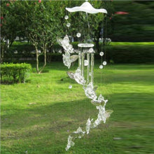 Load image into Gallery viewer, Butterfly Wind Chimes Outdoor Metal Wind Chimes Yard Garden Bell Wind Chime Window Bells Wall Hanging Decorations Home Decor Wooden Wind Romantic Wind Chime For Patio Garden Outside Indoor Balcony Window
