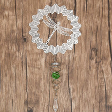Load image into Gallery viewer, Butterfly Wind Spinner Hanging With Gazing Ball Spiral Tail 3D Metal Rotating Outdoor Stainless Steel Butterfly Metal Wind Chime Christmas Pendant Hanging Spiral Wind-chimes Garden Yard Home Decor
