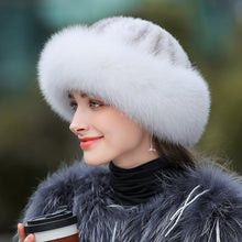 Load image into Gallery viewer, Women’s Outdoor Warm Fur Hat – Winter Cold-Weather Protection Hat
