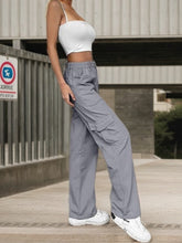 Load image into Gallery viewer, Women’s High Waisted Work Pants – Casual Wide Leg Cargo Trousers

