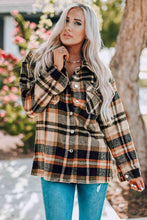 Load image into Gallery viewer, Classic Plaid Button Front Shirt Jacket with Breast Pockets Casual &amp; Minimalist Outerwear
