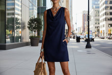 Load image into Gallery viewer, Women's Off-Shoulder Sleeveless Dress – Casual Pullover Midi Dress
