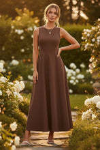 Load image into Gallery viewer, Women's Slim-Fit Long Vest Dress – A-Line High-Waist Sleeveless
