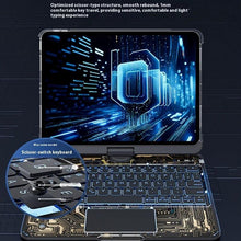 Load image into Gallery viewer, 360 Swivel Keyboard Clear Case For IPad Smart Trackpad Bluetooth-compatible Keyboard Case Cover With Pen Slot
