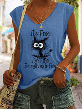 Load image into Gallery viewer, Women's V-Neck Printed Short Sleeve Loose Top – 14 Colors S–4XL
