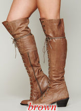Load image into Gallery viewer, Women’s Over-the-Knee Boots – Round Toe Stylish Tall Winter Boots
