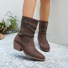 Load image into Gallery viewer, Women’s Low‑Cut Vintage Style Cotton Boots – Retro Ankle Booties
