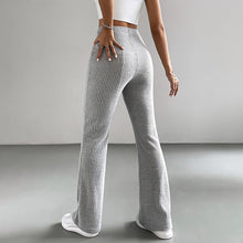 Load image into Gallery viewer, Solid Rib-Knit Pull-On Jogger Pants for Women
