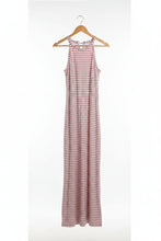 Load image into Gallery viewer, Women's Striped Halter Neck Jumpsuit with Self-Tie Belt &amp; Wide-Leg Crop
