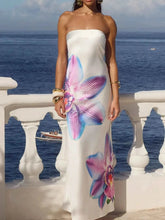 Load image into Gallery viewer, Stylish Printed : Tube Maxi Dress
