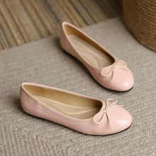 Load image into Gallery viewer, Women's Classic Egg-Roll Edge Slip-On Flats – Chanel-Inspired Round Toe Pumps
