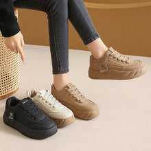 Load image into Gallery viewer, Color Block Height Increasing Sneakers – Lace-Up Low Top
