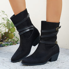 Load image into Gallery viewer, Women’s Low‑Cut Vintage Style Cotton Boots – Retro Ankle Booties

