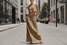 Load image into Gallery viewer, Women's Sleeveless Slimming Maxi Dress Two-Piece Set
