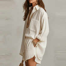 Load image into Gallery viewer, Women’s Solid Color Shorts and Shirt Set
