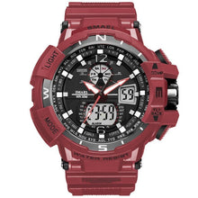 Load image into Gallery viewer, NEW Modern RED Sport Watch For Men and Woman With LED Digital Quartz Display Men's Top Brand Luxury Digital-watch Relogio Masculino In Army Military Popular Design Waterproof 50M
