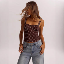 Load image into Gallery viewer, Women’s Polka Dot Underwire Camisole – Party &amp; Date Night Top
