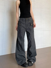 Load image into Gallery viewer, Women’s Straight Leg Slightly Flared Washed Casual Pants
