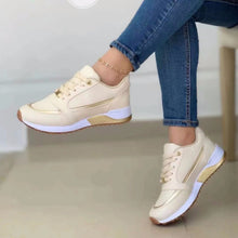 Load image into Gallery viewer, Casual Lace-up Flat Shoes Women Shallow Round Toe Sports Walking Sneakers
