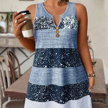 Load image into Gallery viewer, Plus Size Striped Tank Top &amp; Skirt Set
