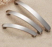 Load image into Gallery viewer, Cabinet Handles Kitchen Door Handles Drawer Knobs Aluminum Alloy Wardrobe Door Handles Brushed Modern Style Hardware  Stainless Steel Kitchen Cabinet Pulls For Kitchen Cabinet Drawer Door Cupboard Decorative Modern Hardware For Cabinet
