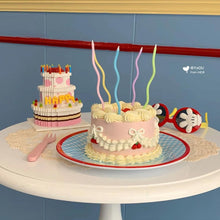 Load image into Gallery viewer, Cake Topper Bear Candles Cartoon Smiley Face Birthday Insert Creative  Party Cake Handmade Smiley Daisy Flower Cake Toppers For Birthday Party
