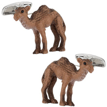 Load image into Gallery viewer, HUMP DAY Camel Cufflinks Hand Painted
