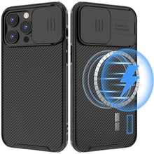 Load image into Gallery viewer, Camera Case Wireless Charging  with Sliding Lens Cover Slim Magnetic Case For iPhone 13Pro Slide Lens Protection Magnetic Wireless Charging Phone Case For iPhone 13 12 Pro Max 13 Shockproof iphone Cover
