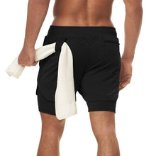 Load image into Gallery viewer, Camo Running Shorts Men Gym Sports Shorts 2 In 1 Quick Dry Workout Training Gym Fitness Jogging Short Pants Summer Men Shorts  Men's Running Gym Shorts Breathable with Pockets Quick Dry Sportswear

