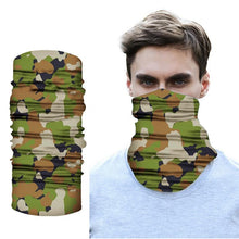 Load image into Gallery viewer, Camouflage Bandana Motorcycle Bike Riding Protection Headscarf Camping Hiking Protective Face Camo Scarf Shemagh Neck Cover Camping Hiking Climbing Face Mask Headband Windproof Head Scarves Neck Warmer Cycling Camping Hiking Men Women
