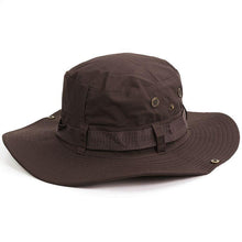 Load image into Gallery viewer, Camouflage Outdoor Bucket Hat Camping Hat Men Foldable Sun Cap Breathable Adjustable Bucket Cap for Men/Women Sports Sun Cap Unisex Fishing Hiking Travel Solid Color Hats

