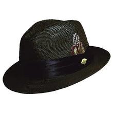 Load image into Gallery viewer, Stacy Adams Dublin- Milan Straw Fedora Hat
