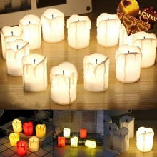 Load image into Gallery viewer, Candles Light Lamp LED Tea light Romantic Battery Operated Flameless Candles with Remote Candle with Timer LED Tealights Flickering Candles Unscented LED Realistic Tea light Creative Flameless Battery Colorful Electronic Best Gift Home
